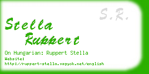 stella ruppert business card